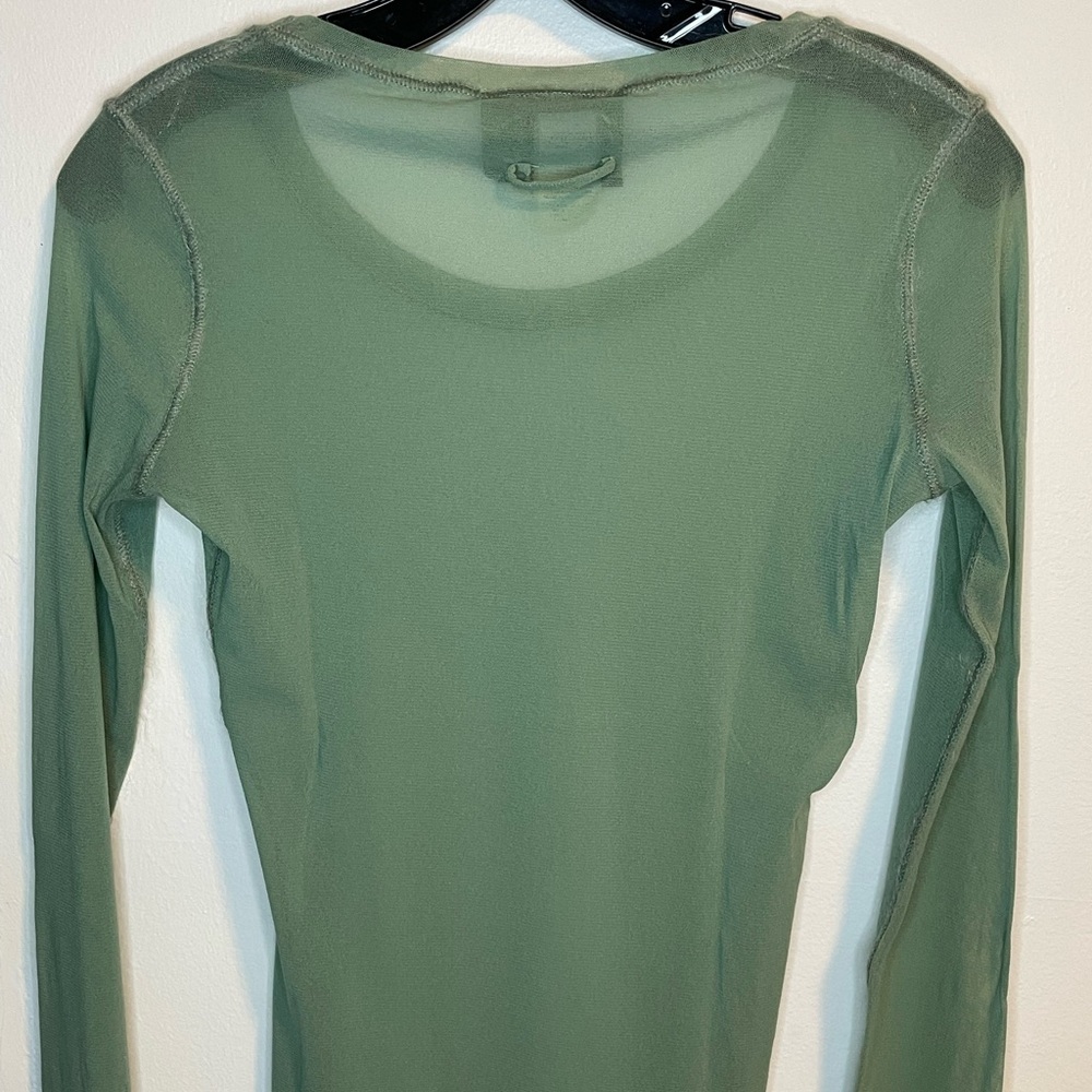 Jean Paul Galtier Green Mesh Long sleeve top for Women - Picture 6 of 7